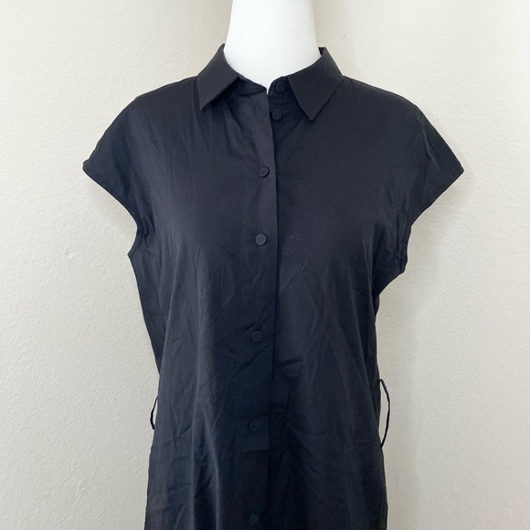mm lafleur - collared buttondown midi dress short-sleeve buttons career wear - Picture 2 of 6